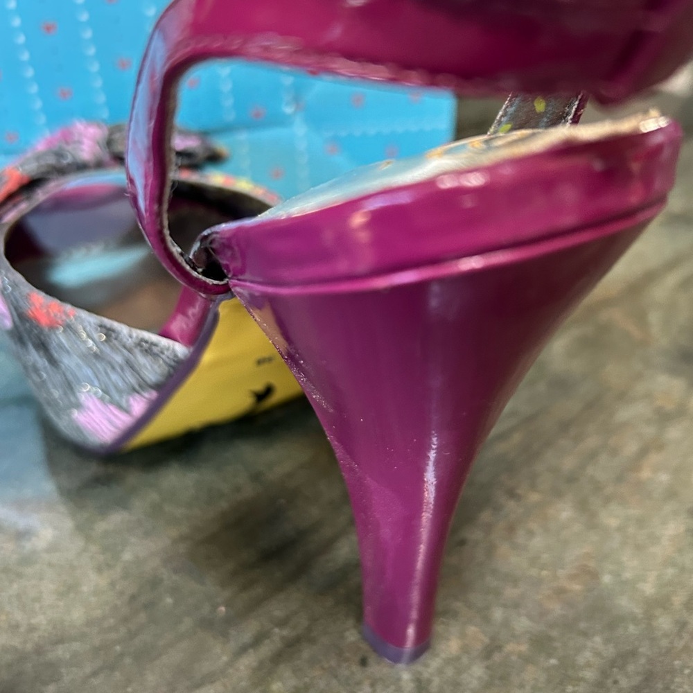 Poetic License Multicolor Wedges sz 7 - Picture 3 of 7